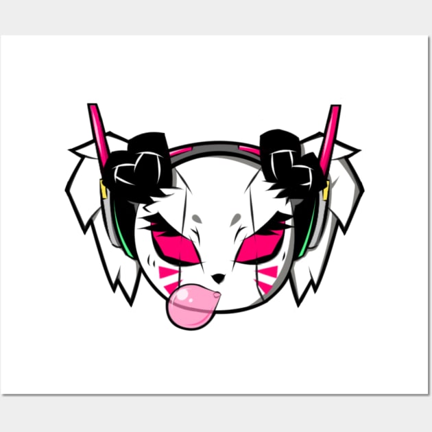 Overwatch D.VA Panda Wall Art by MsPandAlyssa